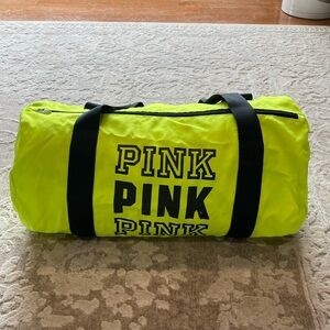 Pink Neon Green/yellow Duffel Bag